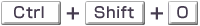 ctrl��+��shift��+��O
